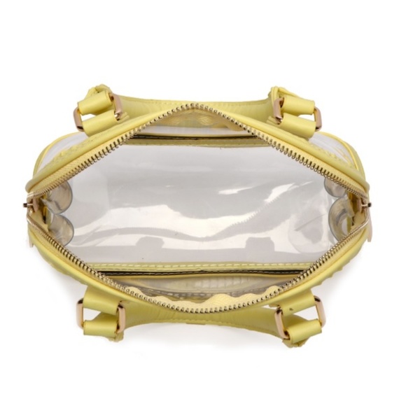yellow clear stadium purse transparent crossbody - Picture 3 of 4